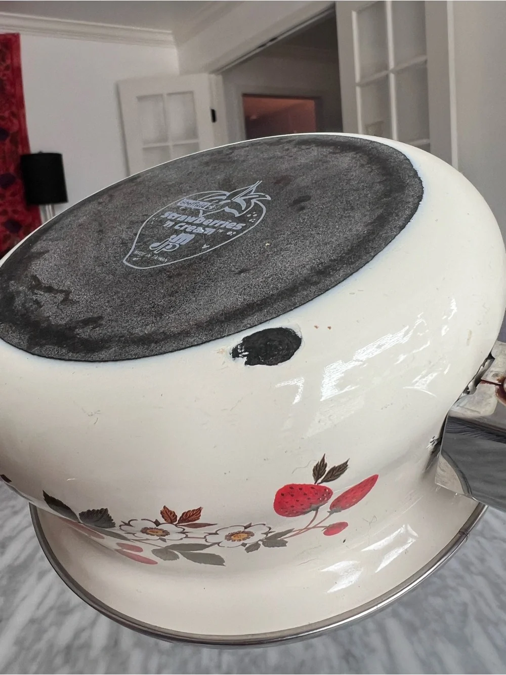 Sheffield cream enamel